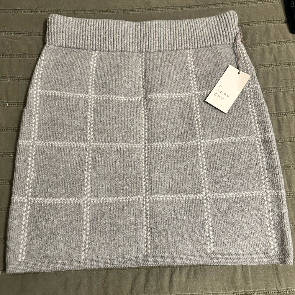 A New Day Gray Knit Women's Skirt